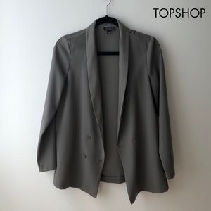TOPSHOP OLIVE GREEN BLAZER